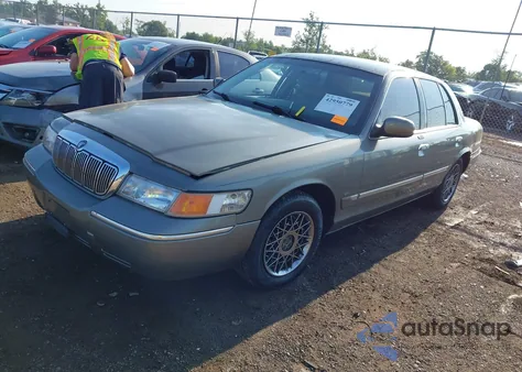 2002 Mercury Grand Marquis Gs из США, поврежденный, VIN 2MEFM74W12X627198